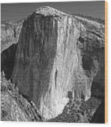 106663-el Capitan From Higher Cathedral Spire, Bw Wood Print