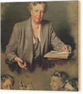 Eleanor Roosevelt, First Lady Wood Print