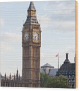 Elizabeth Tower Parliament London Wood Print