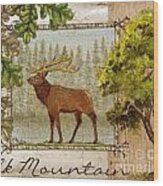 Elk Mountain Wood Print
