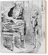 English Tax Cartoon, 1848 Wood Print