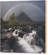 Etive Rainbow Wood Print