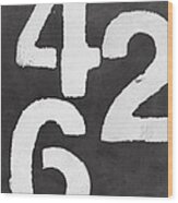 Even Numbers Wood Print