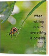 Everything Is Possible Wood Print