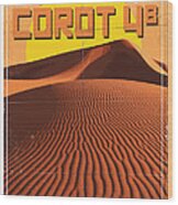 Exoplanet 05 Travel Poster Corot 4 Wood Print