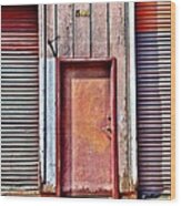 Faded Door Wood Print