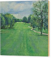 Fairway To The 11th Hole Wood Print