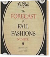 Fall Fashions Forecast Wood Print