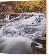 Fall On The River - Columbus Ohio Wood Print