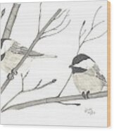 Feathered Friends Wood Print