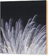 Feathers Of Fire Fireworks Wood Print