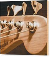 Fender Jazz Wood Print