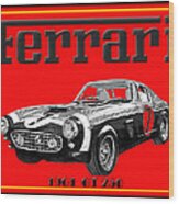 1961 Ferrari G T 250 #2 Wood Print