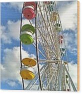 Ferris Wheel Wood Print