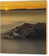 Fidalgo Island Sunset Wood Print