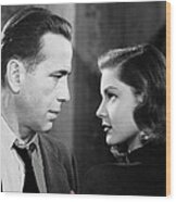 Film Noir Publicity Photo Bogart And Bacall The Big Sleep 1945-46 Wood Print