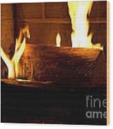 Fireplace Wood Print