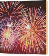 Fireworks 4th Of July Wood Print
