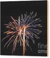 Fireworks Twenty Eleven Xix Wood Print