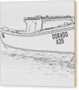 Fishing Boat Dorado Of The Caribbean Wood Print