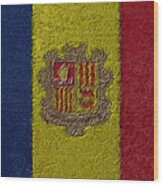 Flag Of Andorra Wood Print