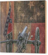 Flags Of The Confederacy Wood Print