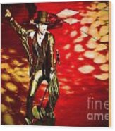 Adam Lambert In Concert Wood Print