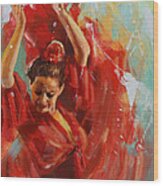 Flamenco 33 Wood Print