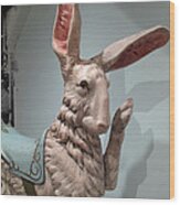 Flirting Rabbit At Heritage Museum Wood Print