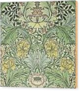 Floral And Foliage Design Wood Print