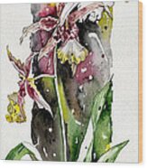 Flower Orchid 03 Elena Yakubovich Wood Print