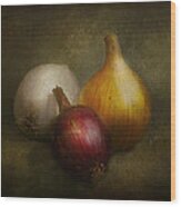 Food - Onions - Onions Wood Print