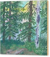 Forest Of Memories Wood Print