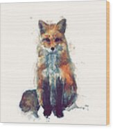 Fox Wood Print