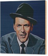 Frank Sinatra Wood Print