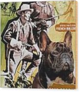 French Bulldog Art - Fort Apache Movie Poster Wood Print