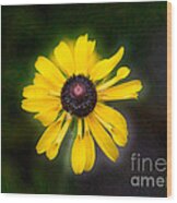 Friend With Benefits Yellow Flower Artwork By Omaste Witkowski Wood Print