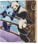 From Okin The Panda Illustration 4 Wood Print