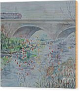 Fuerth Seven Arch Bridge Siebenbogenbruecke Wood Print