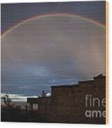 Full Rainbow Over The Cuban Queen Wood Print