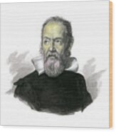 Galileo Galilei Wood Print