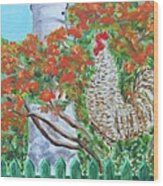 Gallo Pinto Rooster Wood Print