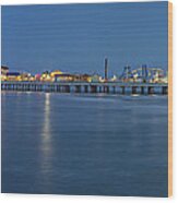 Galveston Pier Wood Print