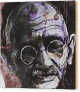 Gandhi Wood Print
