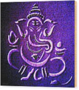 Ganesha Ganpathi Wood Print
