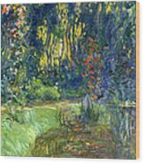 Garden Of Giverny Wood Print