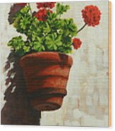 Geranium Delight,peru Impression Wood Print