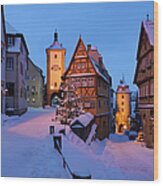 Germany, Bavaria, View Of Sieber Tower Wood Print