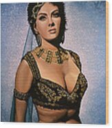 Gina Lollobrigida Painting Wood Print