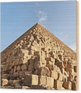 Giza Pyramid Detail Wood Print